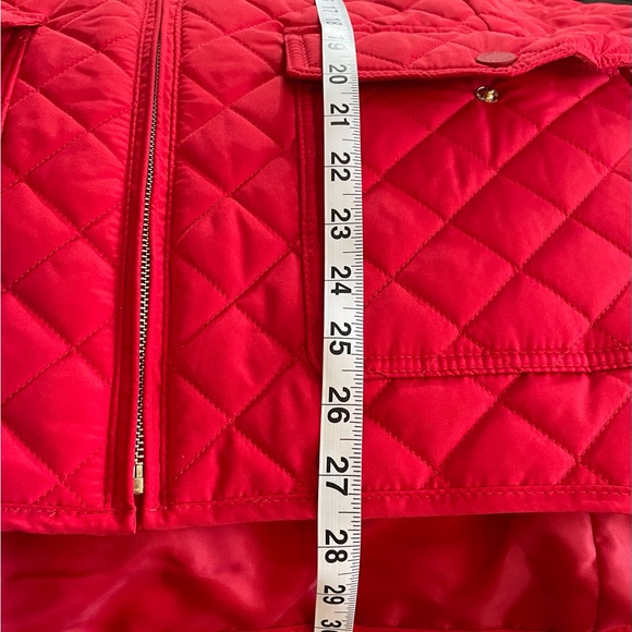 Tommy Hilfiger Woman’s Coat Jacket Red Diamond Quilt 2X - Picture 10 of 10